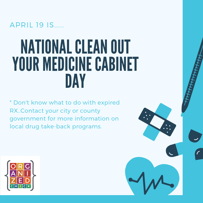 You are currently viewing April 19: National Clean out your Medicine Cabinet Day