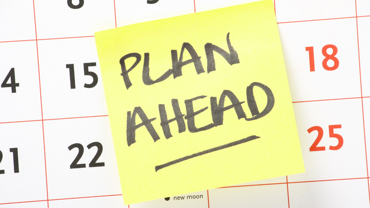 plan ahead calendar