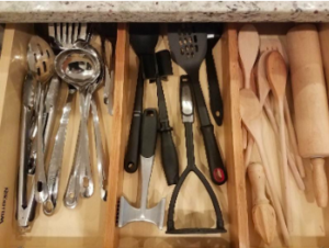 organized kitchen drawer