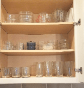 glass cups and dishes