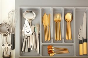 organized silverware